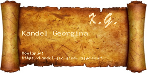 Kandel Georgina névjegykártya