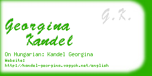 georgina kandel business card